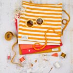 DIY Stoffmix - Garn - Label - Pomponborte - Gummiband