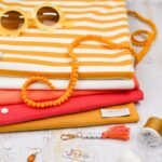 DIY Stoffmix - Garn - Label - Pomponborte - Karabiner - Buchstabenperlen