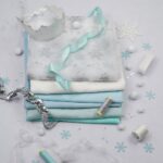 DIY Stoffmix - Garn - Paillettenband - Organza - Satinband - Krone - Pompon