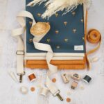 DIY Stoffmix - Gurtband - Knopf - Stempelset - Garn - Label - Gummiband