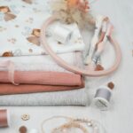 DIY Stoffmix - Garn - Twist - Knopf - Stickrahmen