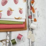 DIY Stoffmix - Label - Garn - Schere