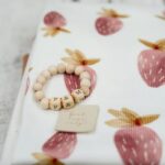 DIY Stoffmix - Buchstaben Holzwürfel - Holzperlen - Label