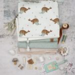 DIY Stoffmix - Label - Garn - Pompon - Gummi - Perlen Rund - Knopf