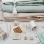 DIY Stoffmix - Label - Garn - Pompon - Perlen Rund - Knopf