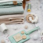 DIY Stoffmix - Label - Garn - Pompon - Knopf