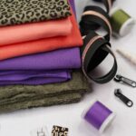 DIY Stoffmix - Reißverschluss - Schieber - Garn