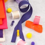 DIY Stoffmix - Reißverschluss - Schieber - Garn - Pompon - Schrägband