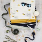 DIY Stoffmix - Gummi - Garn - Kordel - Label - Knopf - Pompon