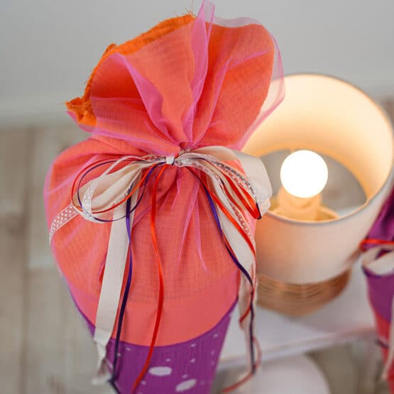 Diy Stoffe Inspiration 573p Schultuete Coral Cassis