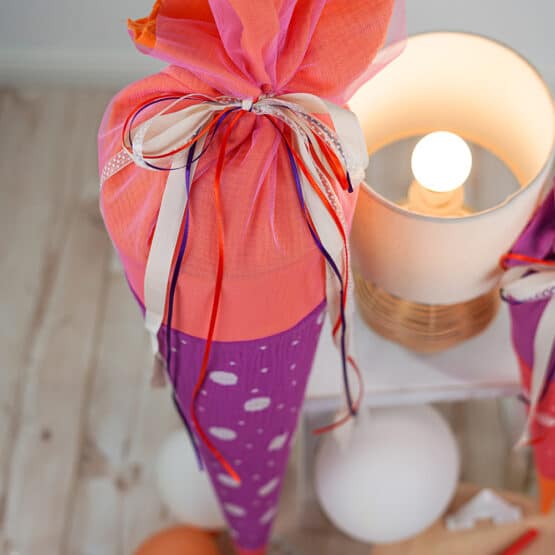 Diy Stoffe Inspiration 573s Schultuete Coral Cassis