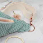 DIY Stoffe Inspiration - Cutline Crossbag - Velvet Strukturiert Dunkles Altmint