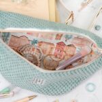 DIY Stoffe Inspiration - Cutline Crossbag - Velvet Strukturiert Dunkles Altmint