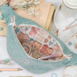 DIY Stoffe Inspiration - Cutline Crossbag - Velvet Strukturiert Dunkles Altmint