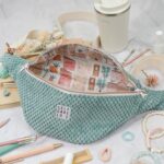DIY Stoffe Inspiration - Cutline Crossbag - Velvet Strukturiert Dunkles Altmint