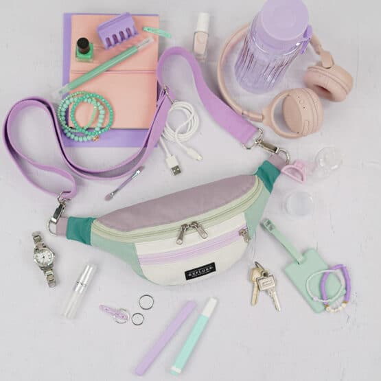 Diy Stoffe Inspiration 616q Cutline Crossbag Fancy Lavendel Mint