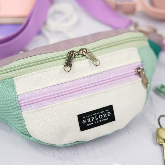 Diy Stoffe Inspiration 616r Cutline Crossbag Fancy Lavendel Mint