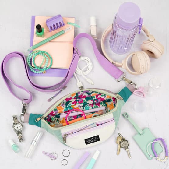 Diy Stoffe Inspiration 616w Cutline Crossbag Fancy Lavendel Mint