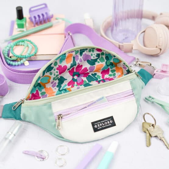 Diy Stoffe Inspiration 616y Cutline Crossbag Fancy Lavendel Mint