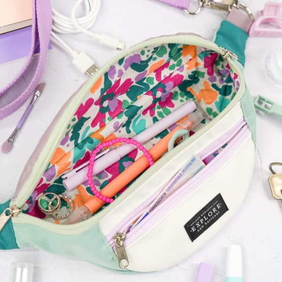 Diy Stoffe Inspiration 616z Cutline Crossbag Fancy Lavendel Mint