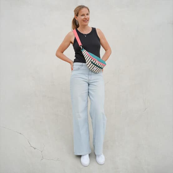 Diy Stoffe Outfit 568p Crossbag Stripes Colours