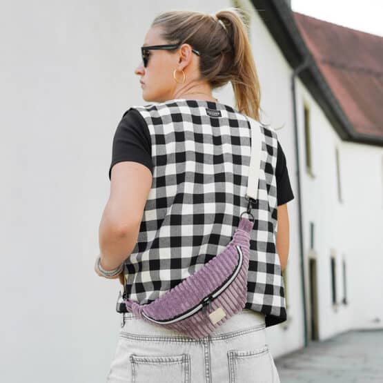 Diy Stoffe Outfit 569c Crossbag Cutline Velvet Mauve Weste Wilmsy