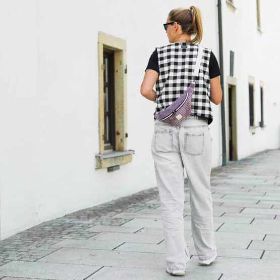 Diy Stoffe Outfit 569d Crossbag Cutline Velvet Mauve Weste Wilmsy