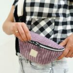 DIY Stoffe Outfit - Cutline Crossbag - Velvet Mauve - Weste Wilmsy