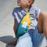 DIY Stoffe Outfit - Shirt Finn - Sneaker Jersey - Cutline Crossbag - Aqua - Senf