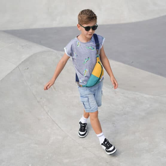 Diy Stoffe Outfit 572f Shirt Finn Sneaker Jersey Crossbag Aqua Senf