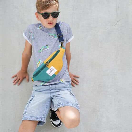 Diy Stoffe Outfit 572l Shirt Finn Sneaker Jersey Crossbag Aqua Senf