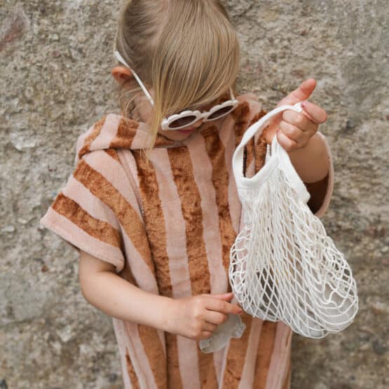 Diy Stoffe Outfit 572q Poncho Baddie Bambus Frottee Blush Zimt