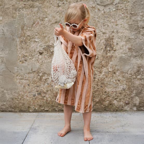 Diy Stoffe Outfit 572s Poncho Baddie Bambus Frottee Blush Zimt