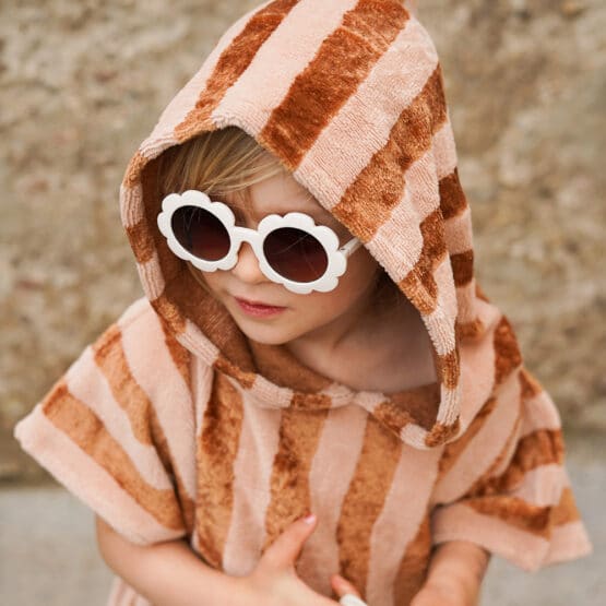 Diy Stoffe Outfit 572v Poncho Baddie Bambus Frottee Blush Zimt