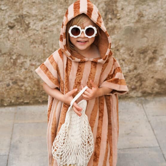 Diy Stoffe Outfit 572w Poncho Baddie Bambus Frottee Blush Zimt