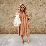 DIY Stoffe Outfit - Poncho Baddie - Bambus Frottee Blush Zimt