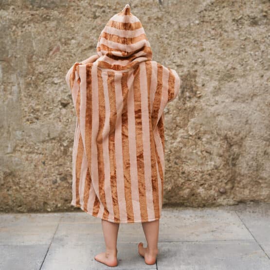 Diy Stoffe Outfit 573b Poncho Baddie Bambus Frottee Blush Zimt