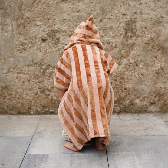 Diy Stoffe Outfit 573c Poncho Baddie Bambus Frottee Blush Zimt