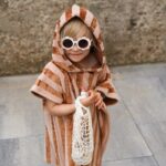 DIY Stoffe Outfit - Poncho Baddie - Bambus Frottee Blush Zimt