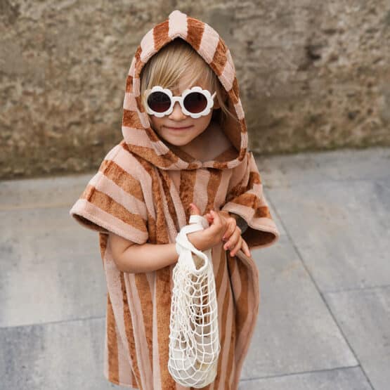 Diy Stoffe Outfit 573d Poncho Baddie Bambus Frottee Blush Zimt
