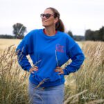 DIY Stoffe Outfit - French Terry Royalblau