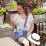 DIY Stoffe Outfit - Weste Winalea - Handytasche - Sea Blue