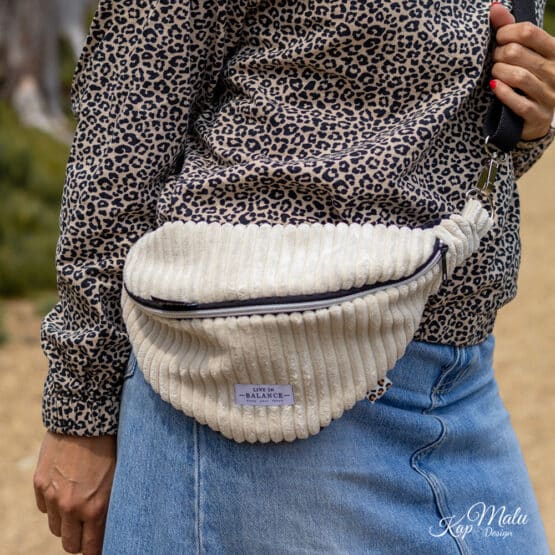 Diy Stoffe Outfit Inspiration 573f Crossbag Velvet Natur