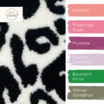 Farbkombi Teddyfleece Leo Schwarz Weiss