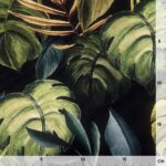 Leichter Canvas - Tropical Monstera - Schwarz