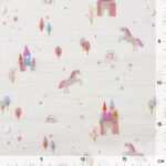 Musselin – Einhörner – Weiß