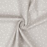 Popeline - Tiny Hearts - Helles Sand Beige