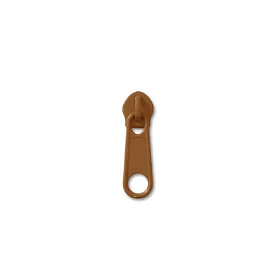 Reißverschluss Schieber 5mm Spiral Zimt