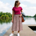 Rock Rouzlie Popeline Mini Roeschen Ki