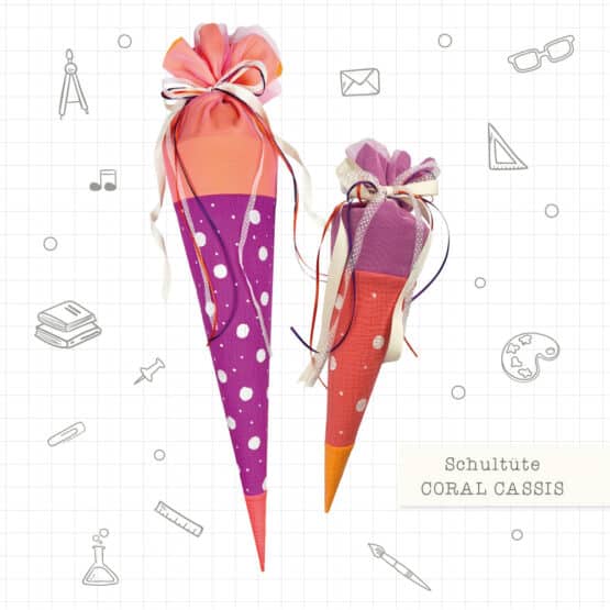 Schultueten Paket Coral Cassis
